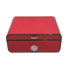 Luxury High Gloss Red Desktop Humidor (Large)