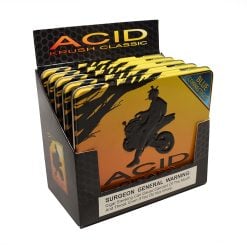 Acid by Drew Estate Krush Blue Connecticut Tins (4" x 32)